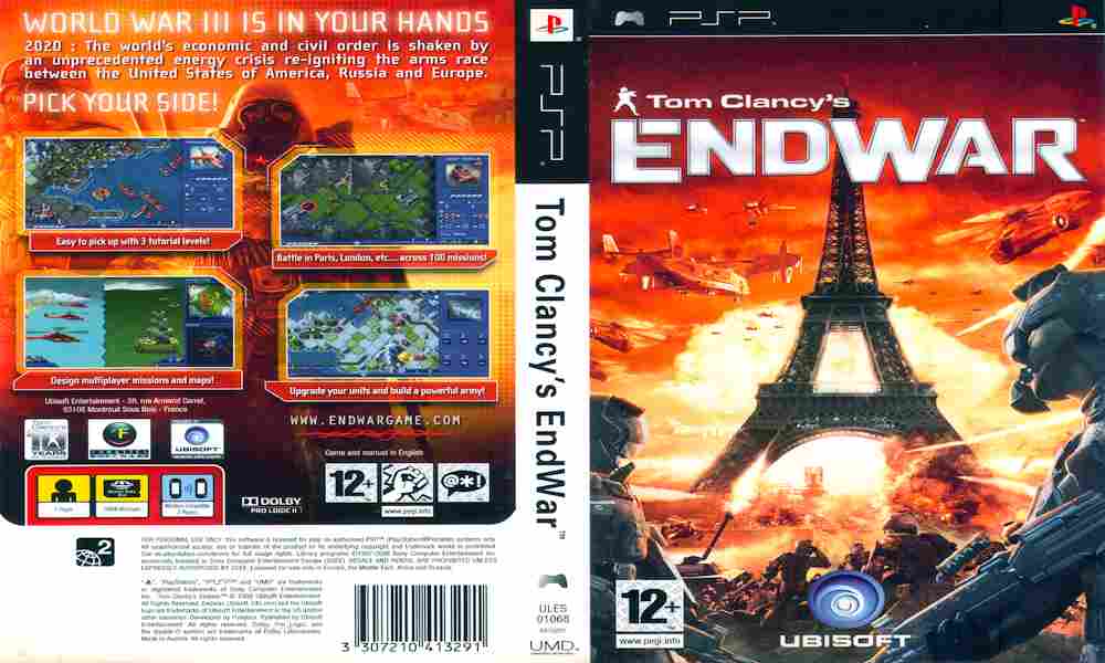 Игра Tom Clancy's EndWar, Sony PSP, 178-119, Баград.рф